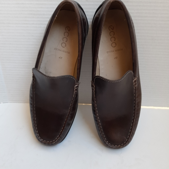 Ecco loafers Brown Leather 9m new without box - Picture 2 of 8